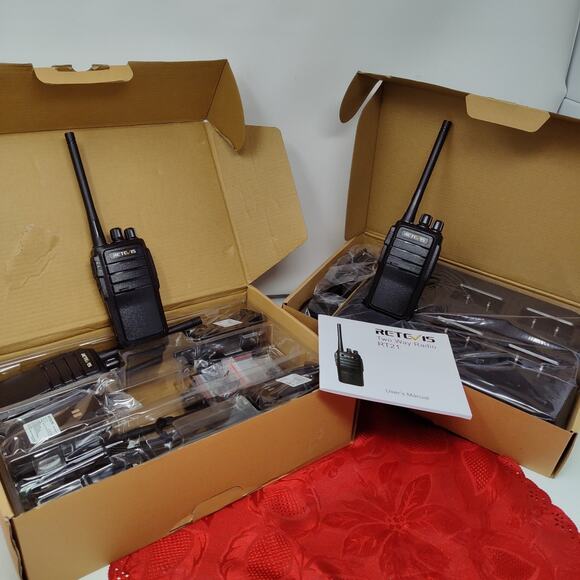 6 pk Retevis RT21 UHF FRS 2W 1100mAh VOX Walkie Talkie+Six Way Charger - Picture 1 of 9